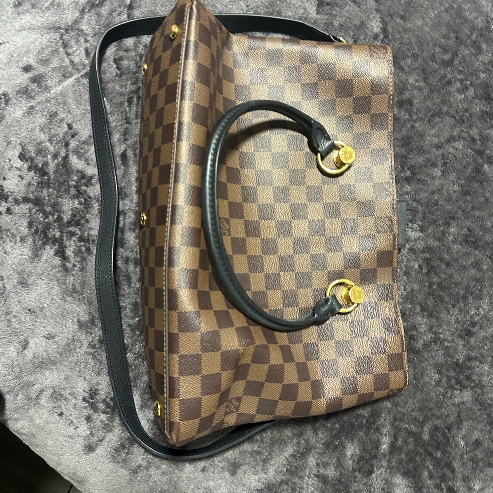 Louis Vuitton Damier Ebene Riverside Tote - Black